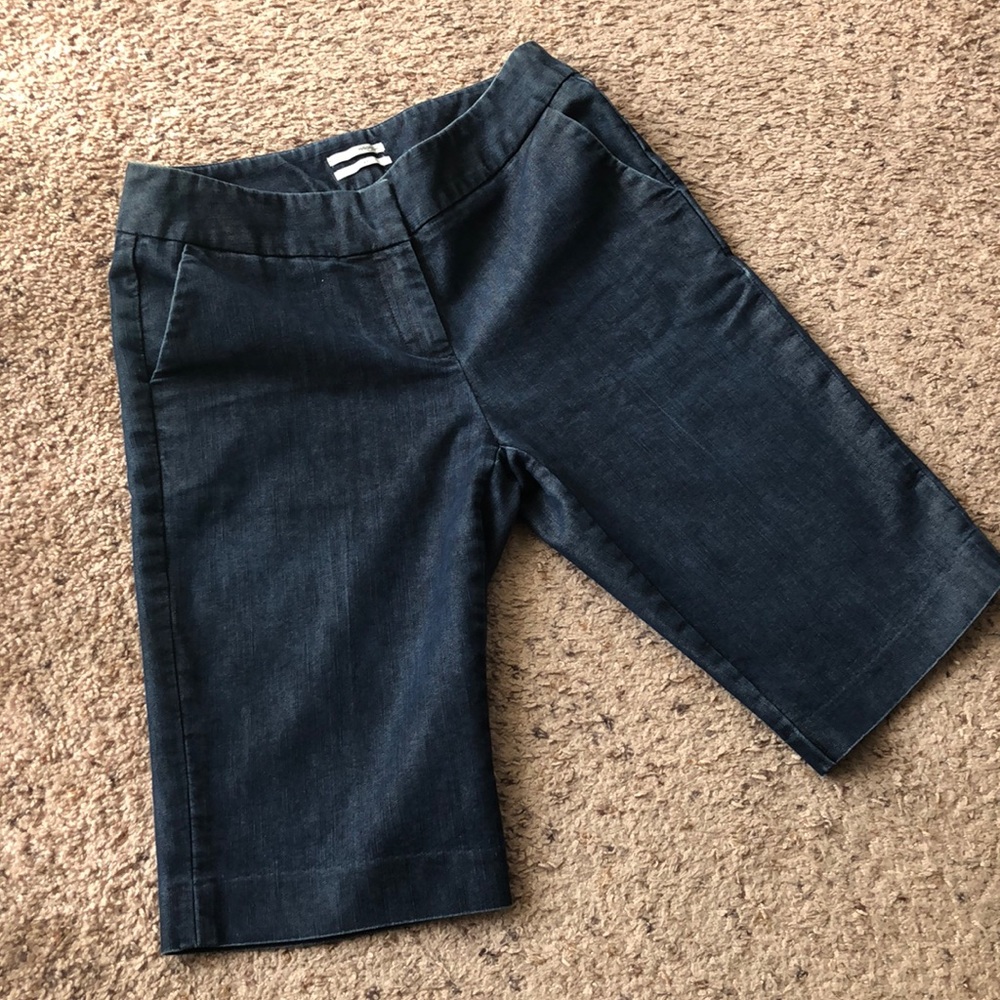 Halogen size 0 jean Bermuda jean shorts